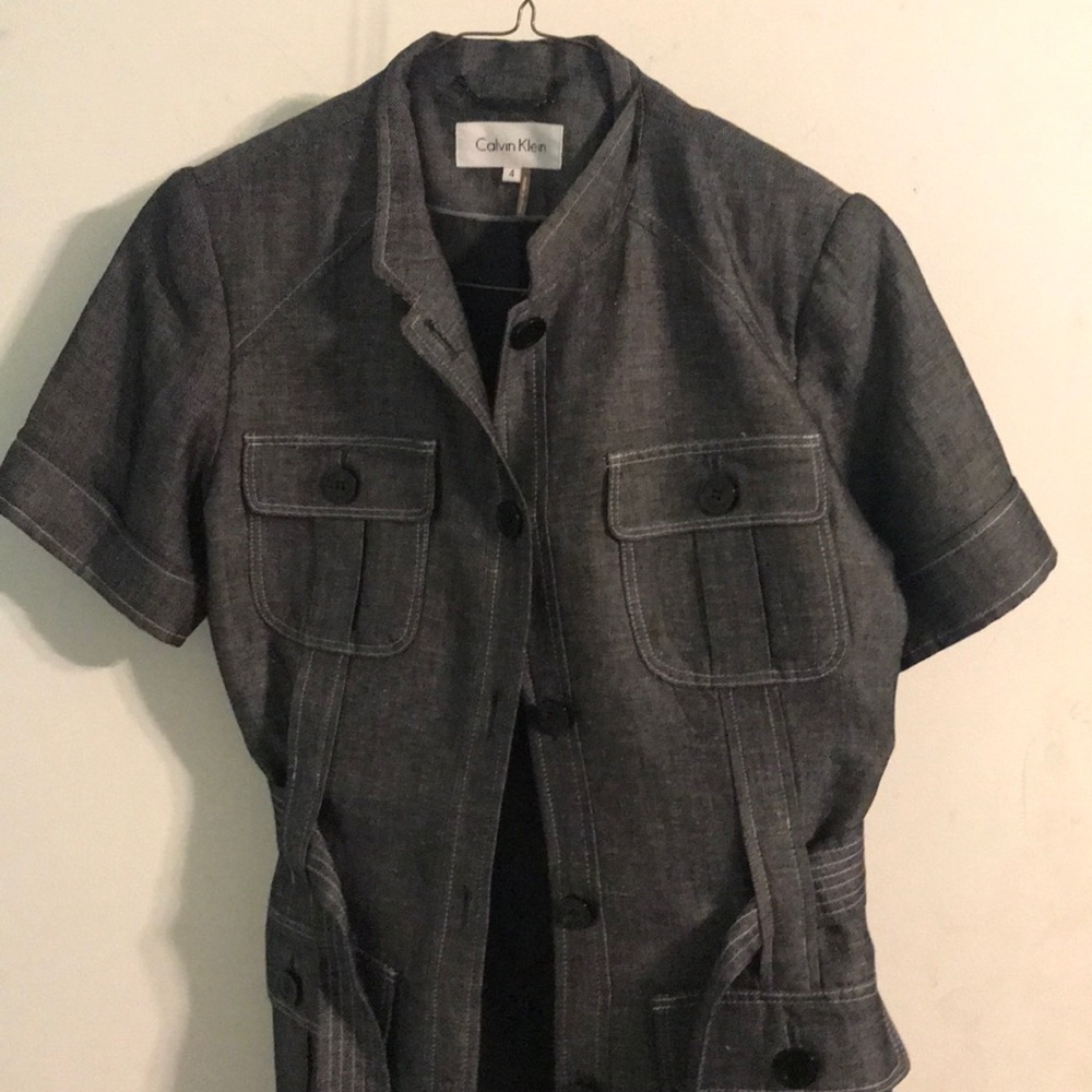 Calvin Klein Grey Tweed two piece suit